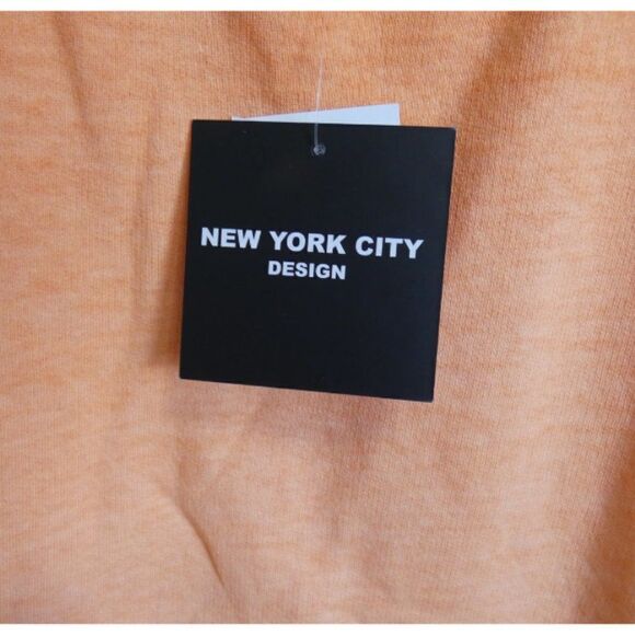 MYA &  NU New York Design Orange 2 Piece Short Sleeve and Short Pant Set Med - Picture 5 of 7